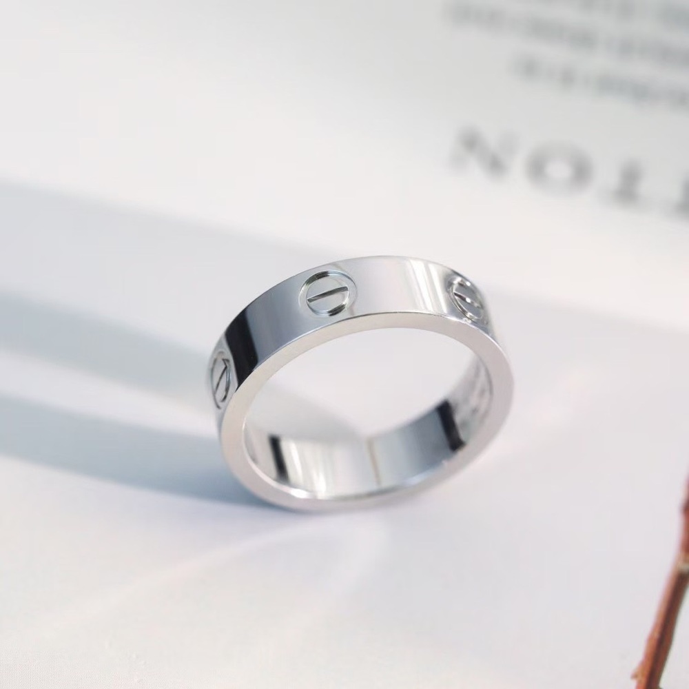 Cartier LOVE Band Ring in White Gold